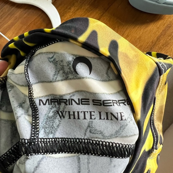 Marine Serre Yellow and Black Patterned Top - Picture 2 of 3